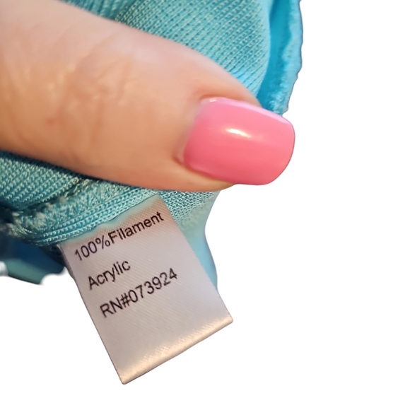 Ming Wang sz medium turquoise black cardigan with sz small shell - Picture 6 of 9